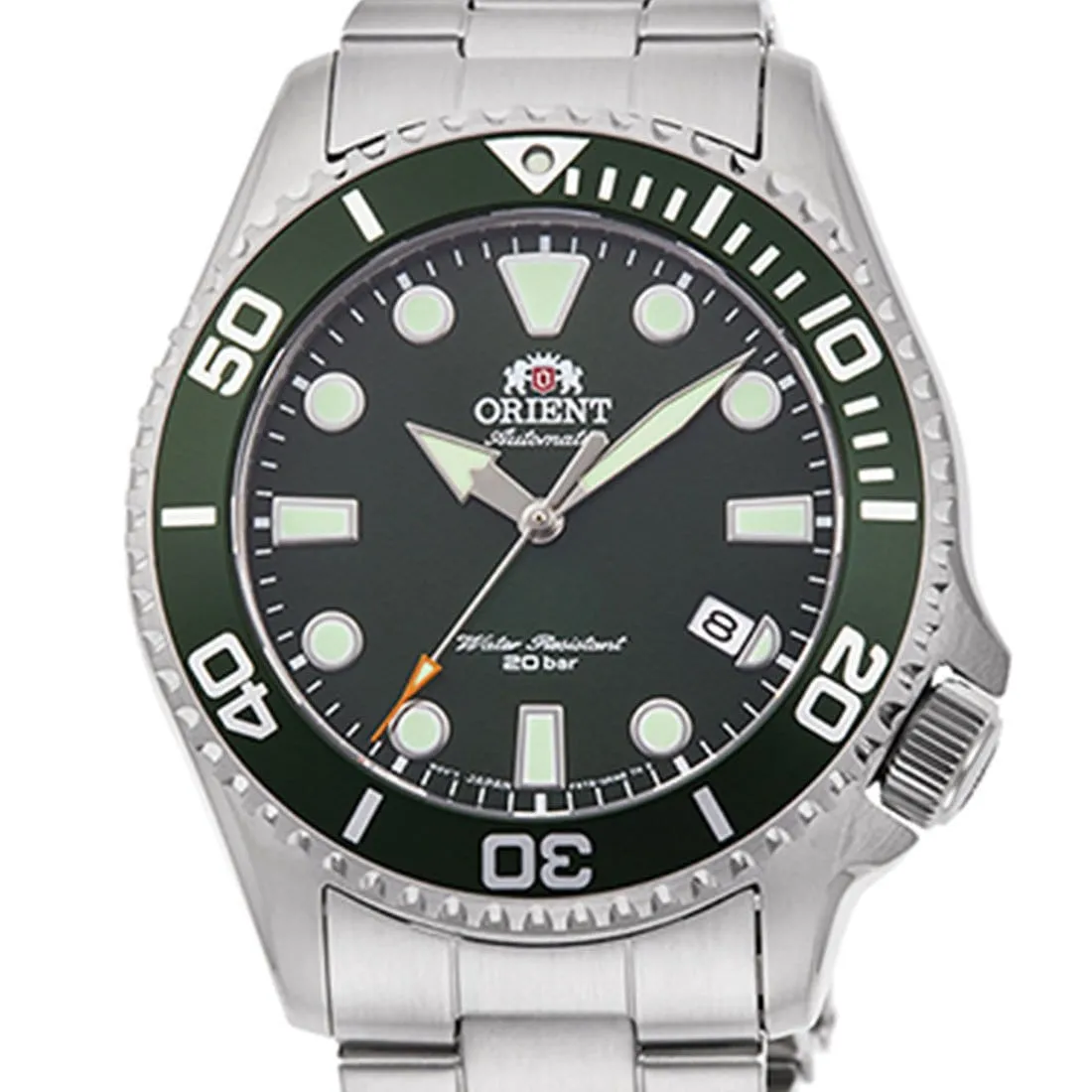 RA-AC0K02E10B RA-AC0K02E Orient Automatic Green Dial WR200m Watch