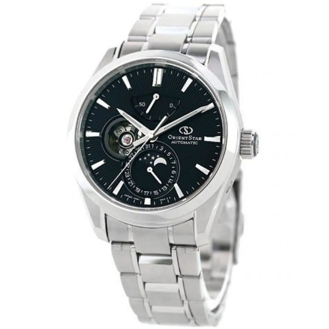 RE-AY0001B00B RE-AY0001B Orient Star Moon Phase Classic Automatic Open Heart Watch