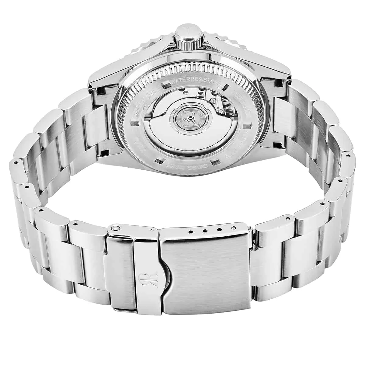 Revue Thommen Men's 17572.2136 'Diver' Black Dial Stainless Steel GMT Automatic Watch
