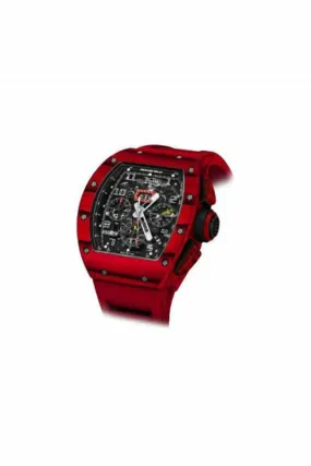 Richard Mille Flyback Chronograph Limited Edition Of 50 Pcs 44mm Titanium Red Tpt Men's Watch