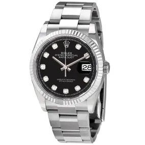 Rolex Datejust 36 Black Diamond Dial Automatic Ladies Oyster Watch 126234BKDJ 126234BKDO