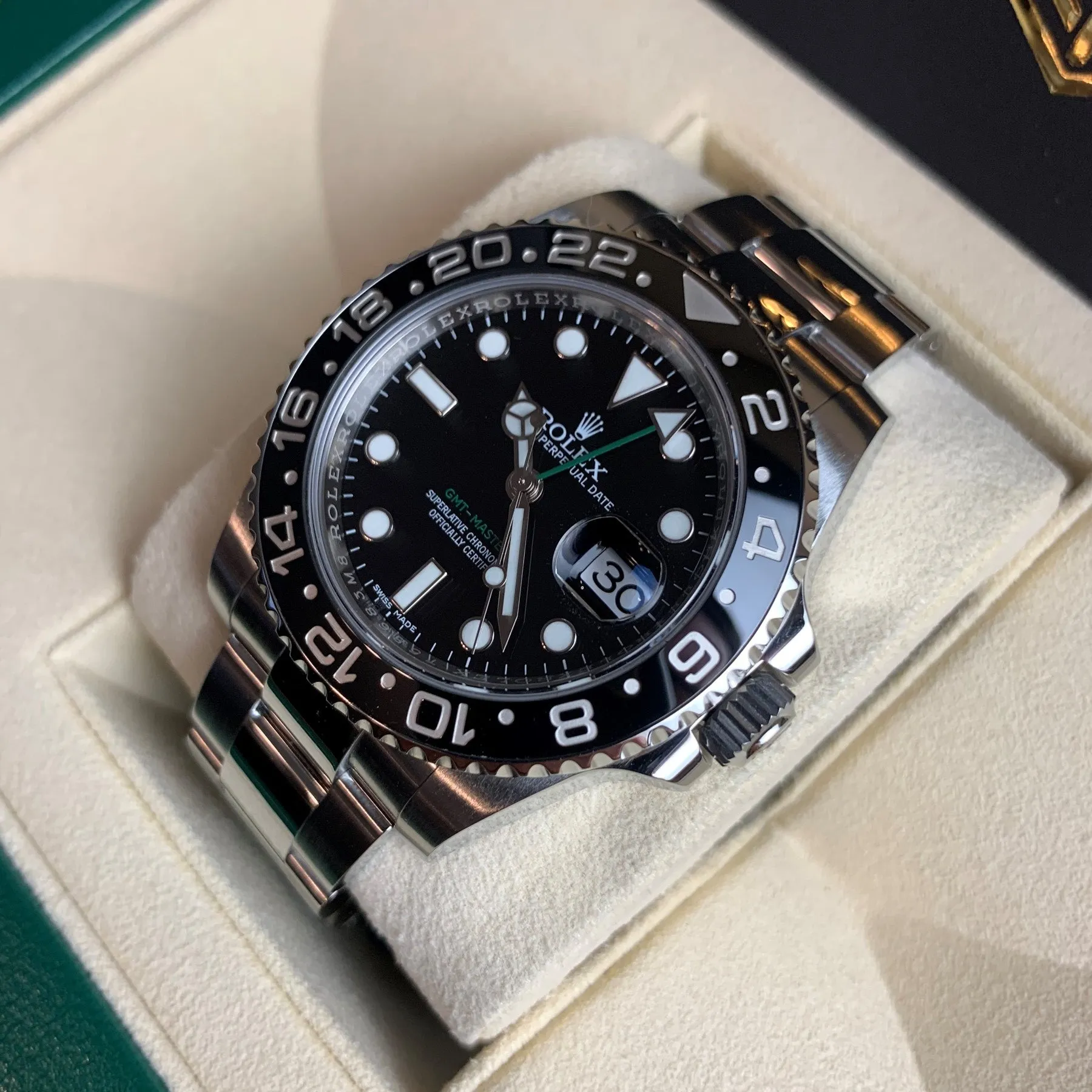 Rolex GMT-Master II 116710LN 2016 Mint Condition Full Set Watch