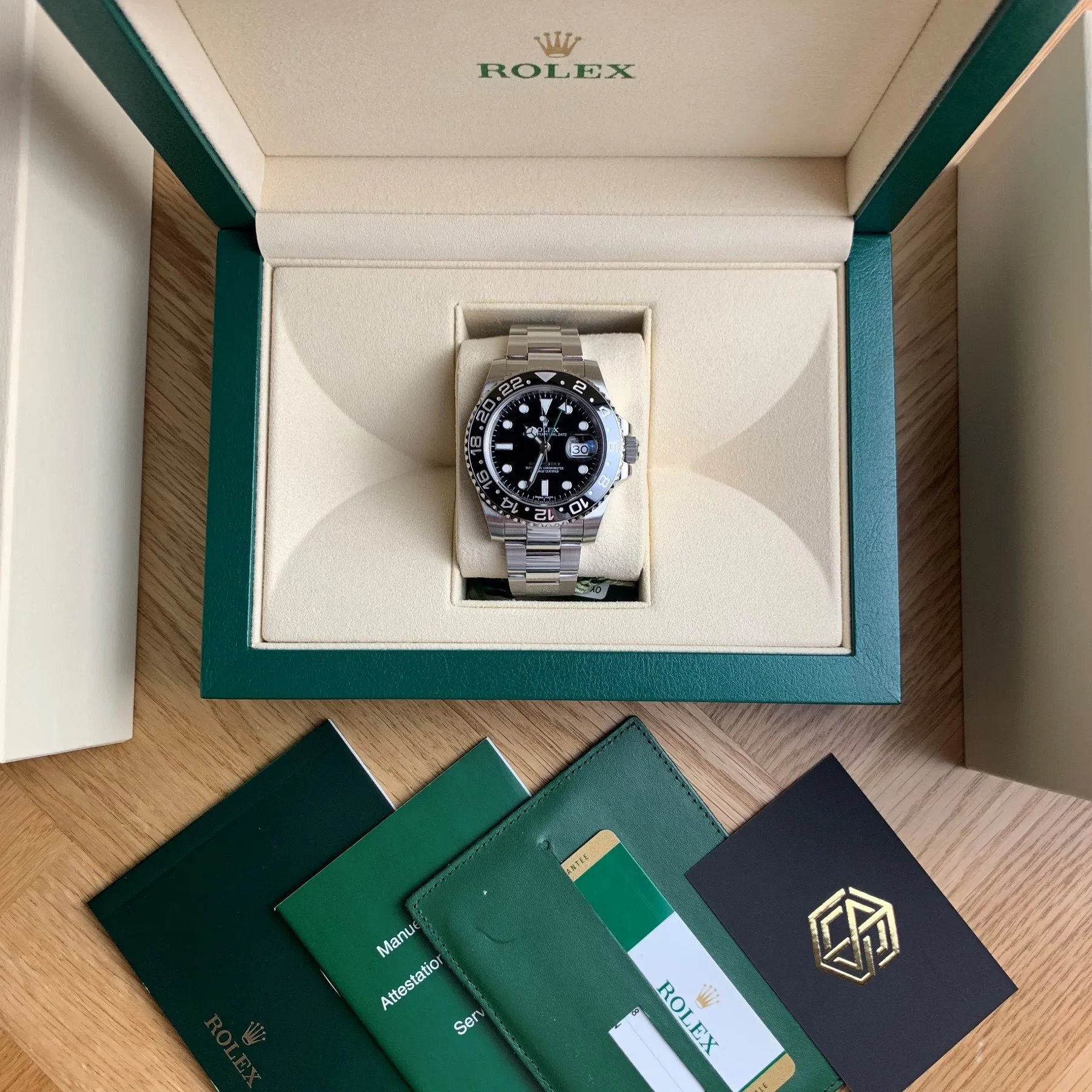 Rolex GMT-Master II 116710LN 2016 Mint Condition Full Set Watch