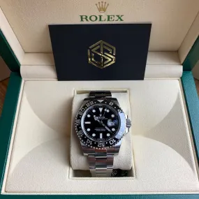 Rolex GMT-Master II 116710LN 2016 Mint Condition Full Set Watch