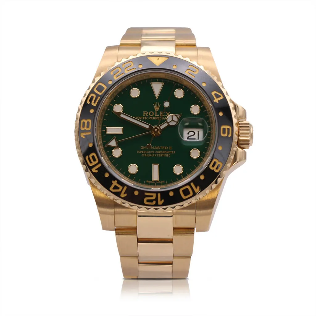 Rolex GMT Master II 40mm 18ct Yellow Gold Watch - Ref 116718