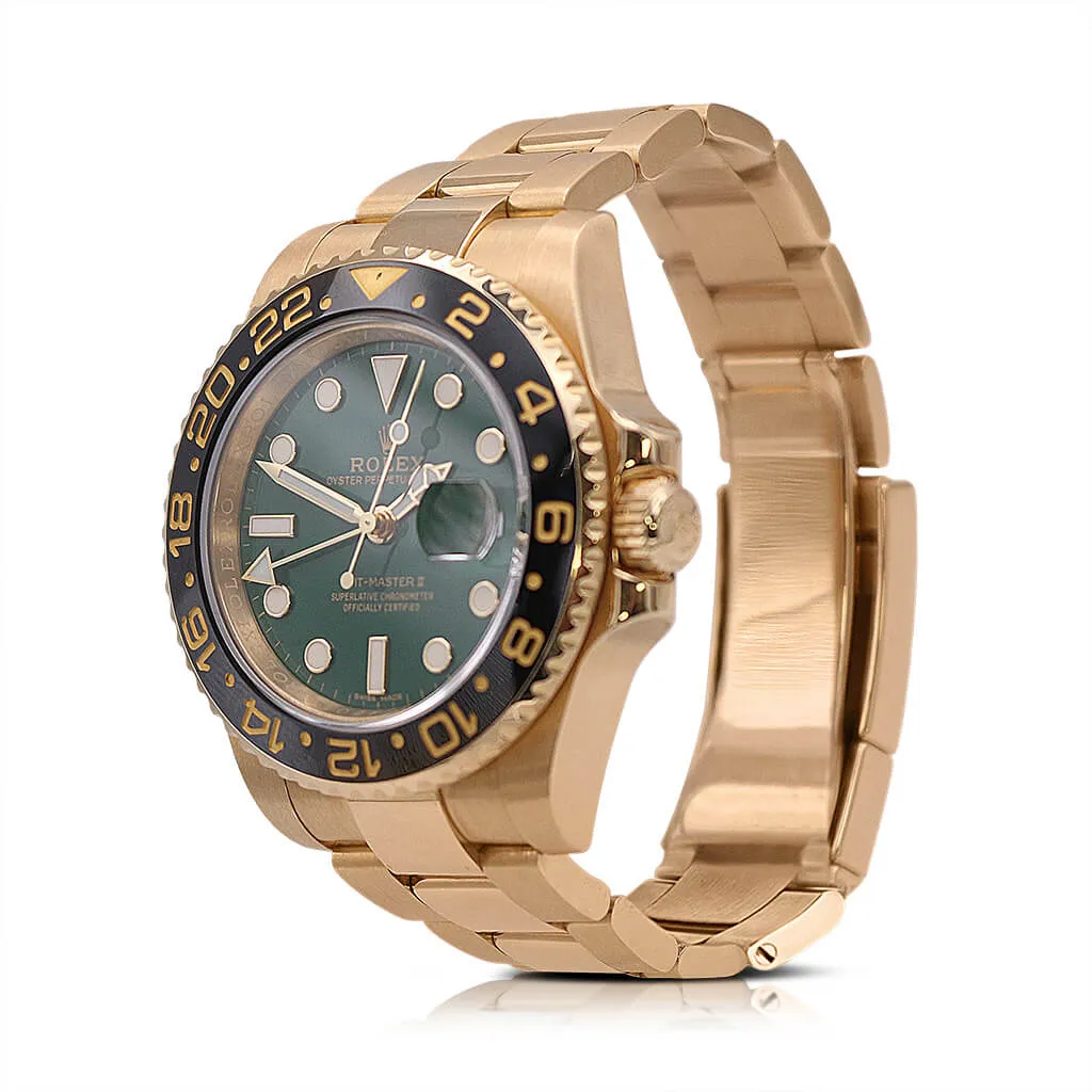 Rolex GMT Master II 40mm 18ct Yellow Gold Watch - Ref 116718