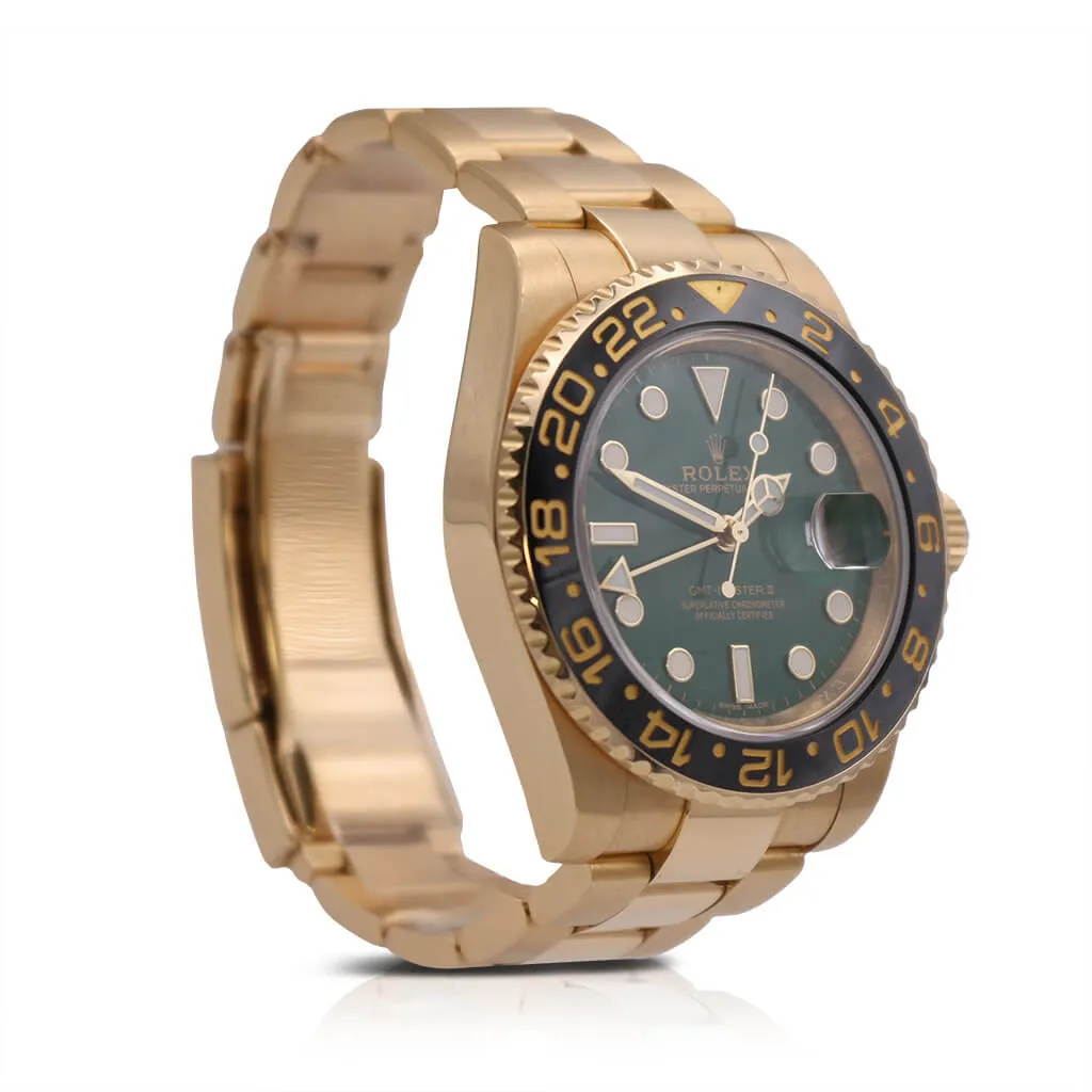 Rolex GMT Master II 40mm 18ct Yellow Gold Watch - Ref 116718
