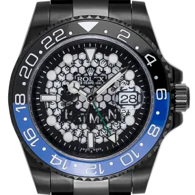 Rolex GMT-Master II Black PVD Custom Batman Watch 116710LN