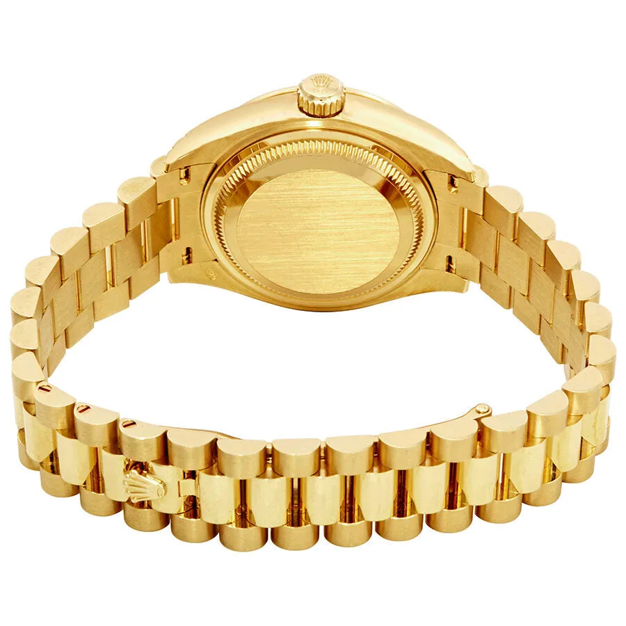 Rolex Lady-Datejust Champagne Diamond Dial 18kt Yellow Gold President Watch 279138CRDP