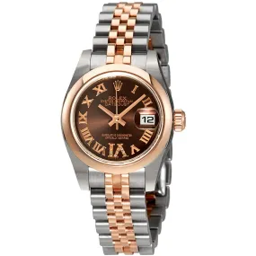 Rolex Lady Datejust Chocolate Diamond Dial Automatic Watch 179161CHRDJ
