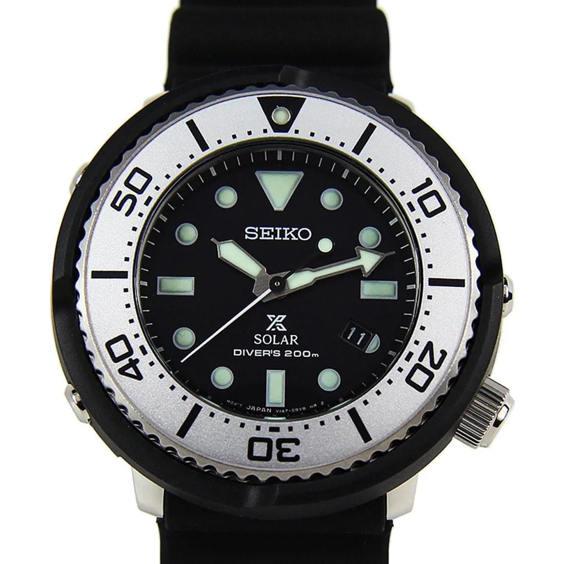 SBDN047 Seiko Prospex Lowercase Solar 200M Rubber Strap Male Divers Watch