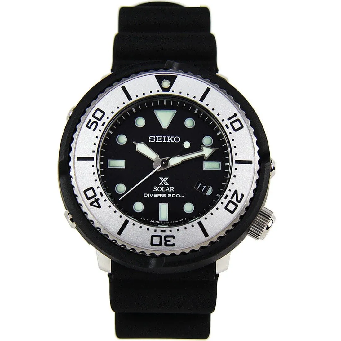 SBDN047 Seiko Prospex Lowercase Solar 200M Rubber Strap Male Divers Watch