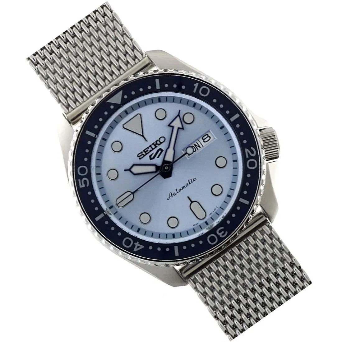Seiko 5 Sports 24-Jewel Automatic Mesh Watch SRPE77K1 SRPE77K SRPE77