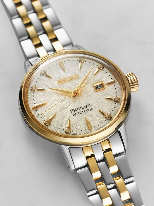 Seiko Presage Ladies Two-tone Automatic Cocktail Watch