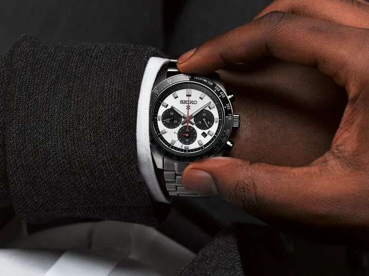 Seiko Prospex Speedtimer Gents Go Large Solar Chronograph Watch
