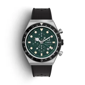 Timex Q Rubber Strap GMT Chronograph