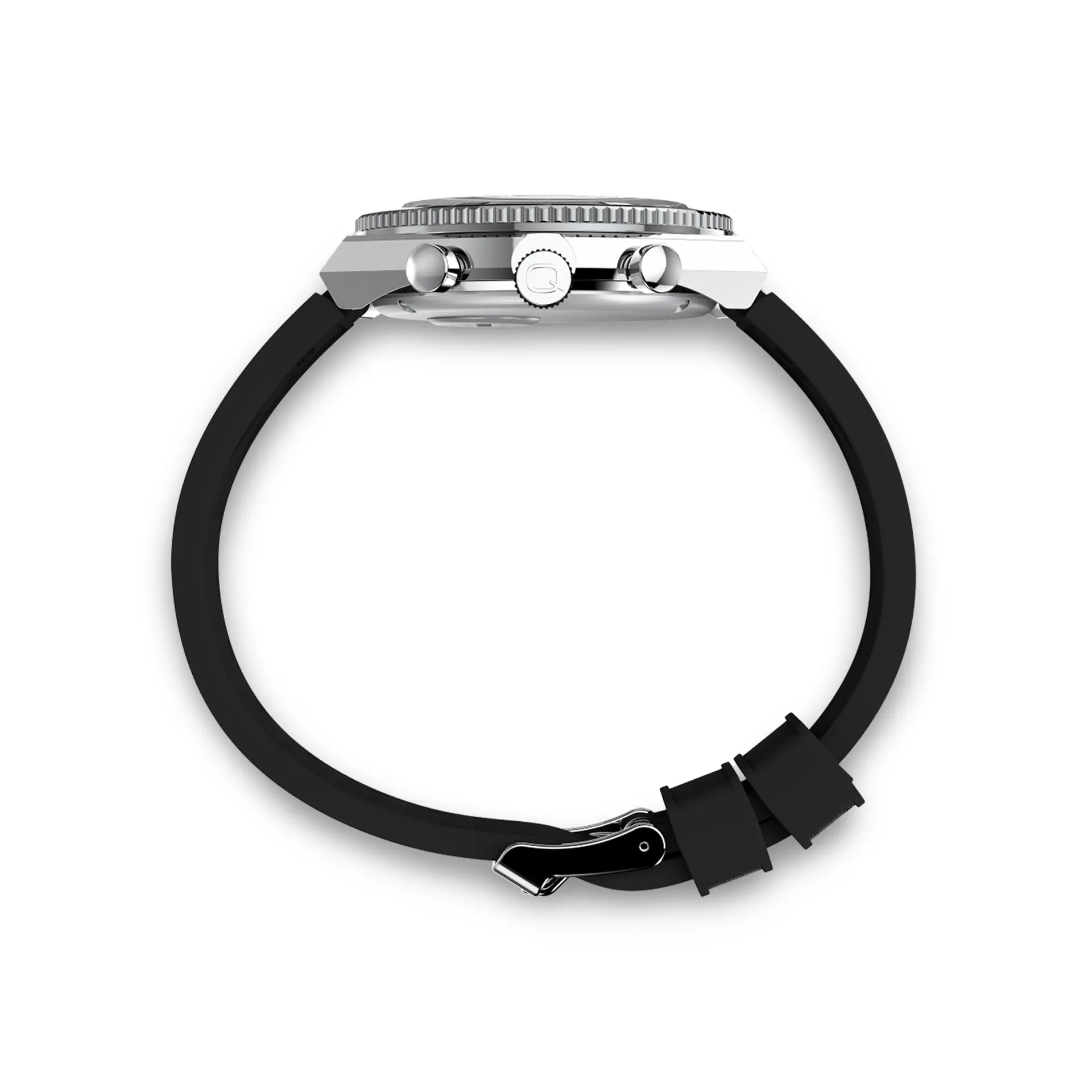 Timex Q Rubber Strap GMT Chronograph