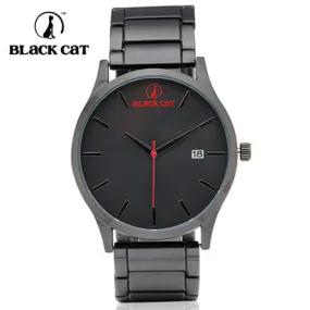 Watches Men Relogio Feminino Hot Man Watch Blackcat Stainless Steel Fashion Quartz Wristwatches Auto Calendar 50m Waterproof