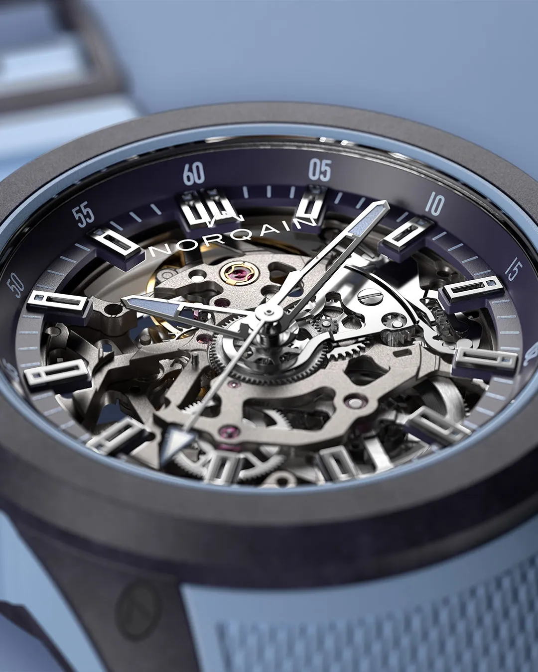Wild One Skeleton 39MM - Purple Ice Blue