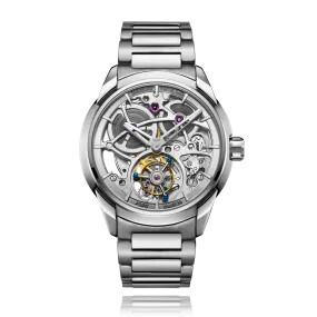 ZEROO T3 THE LEO AUTOMATIC SKELETON TOURBILLONAUTOMATIC TOURBILLON WATCH FOR GENTS - ZT003SSV
